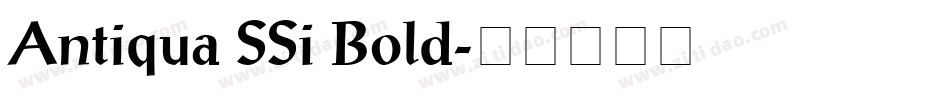Antiqua SSi Bold字体转换